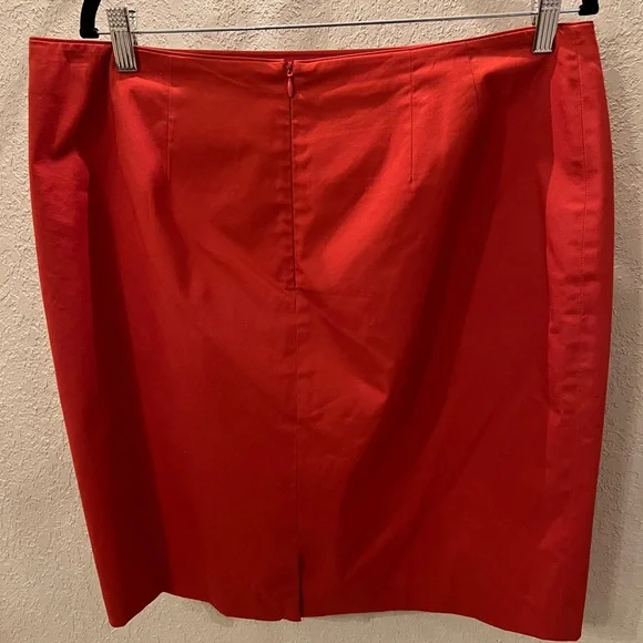 Lafayette 148 New York Vibrant Red Pencil Skirt - Picture 4 of 4